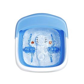 Household Foldable Foot Soaking Tub W/ Massager (Type: Health Care, Color: Blue)